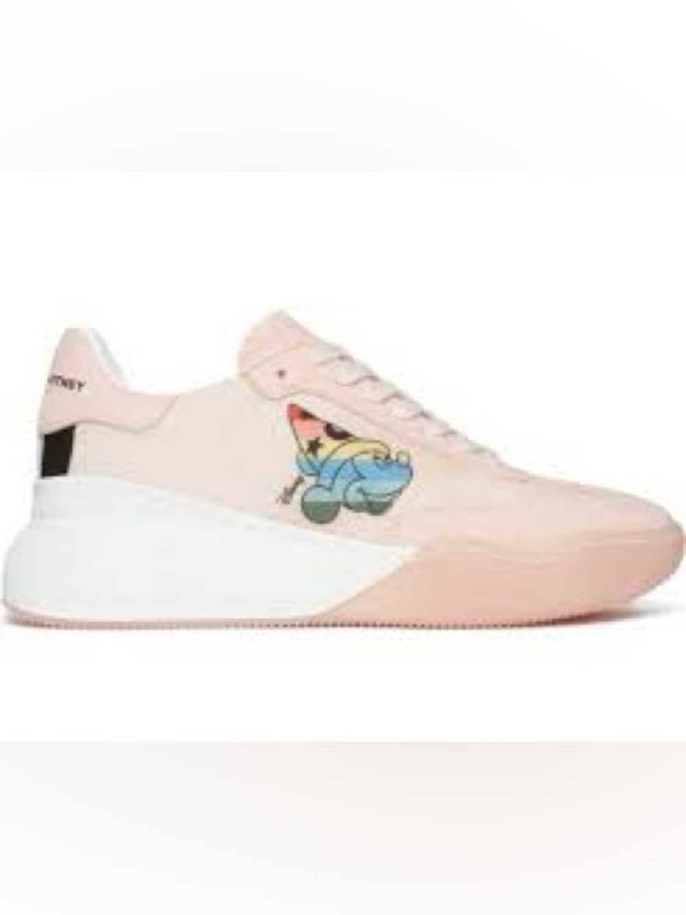 Stella McCartney Casual Pink Women's Sneakers with Cartoon Accent